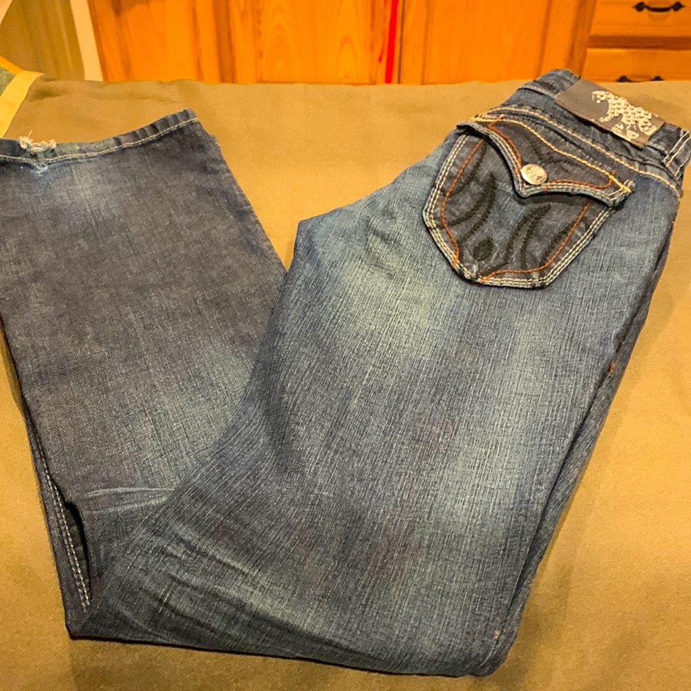 Women’s Mek jeans size 26/34. Low waisted. Boot leg. 👢